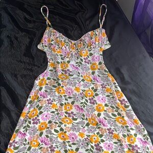 Floral Spaghetti Strap Dress